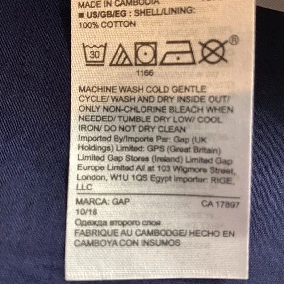 🍁 3/$15 NEW NWT Gap Kids Navy Blue Half Stripped Knit Dress Size Small (6/7) - Picture 15 of 17